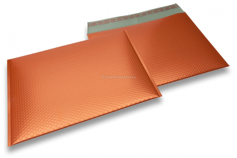 Sobres acolchados ECO metalizados mate - naranja 320 x 425 mm
