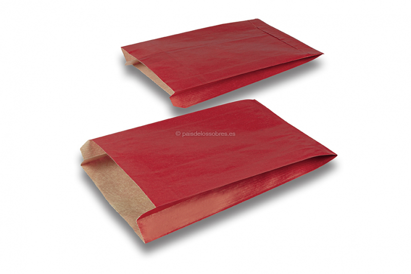 Bolsas de regalo de papel de colores - rojo, 150 x 210 x 40 mm