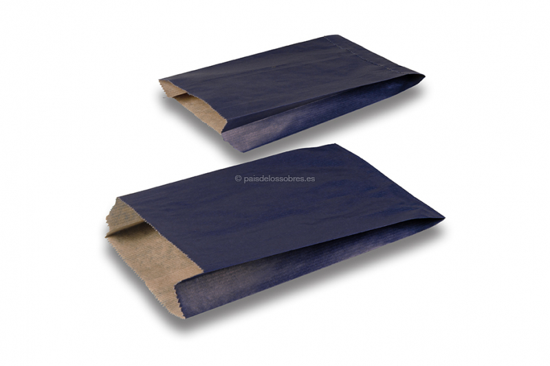 Bolsas de regalo de papel de colores - azul oscuro, 150 x 210 x 40 mm