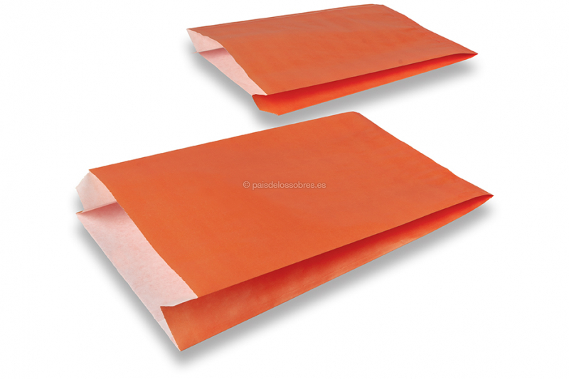 Bolsas de regalo de papel de colores - naranja, 200 x 320 x 70 mm