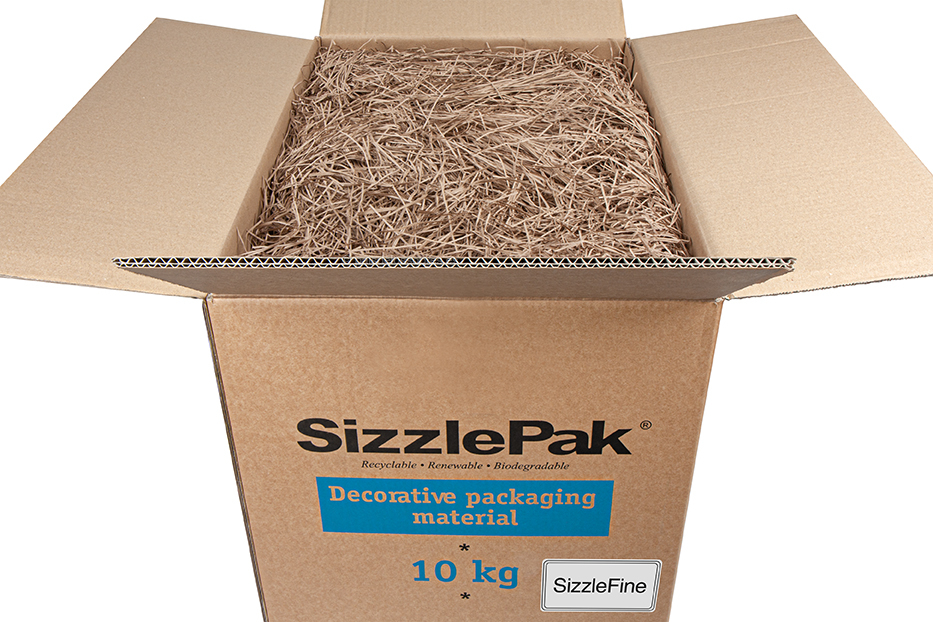 Papel de relleno SizzlePak Fine - Marrón papel kraft (neutral) (10 kg)