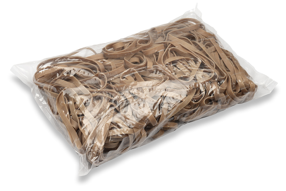 Gomas elásticas - bolsa, 1000 gramos (ancho)