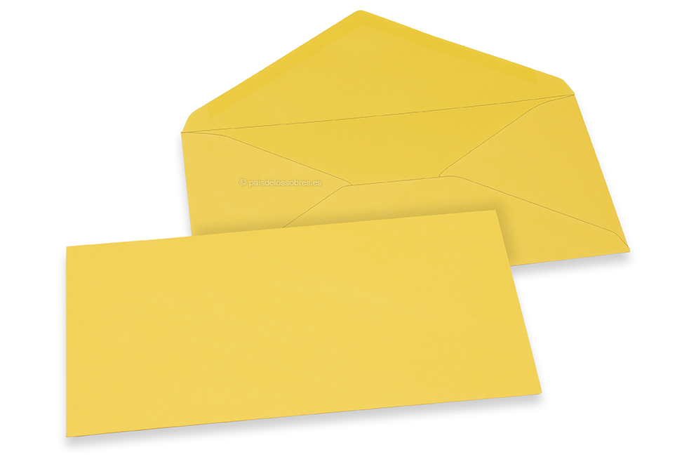 Sobres para tarjetas de felicitación de colores - Amarillo ranúnculo, 110 x 220 mm