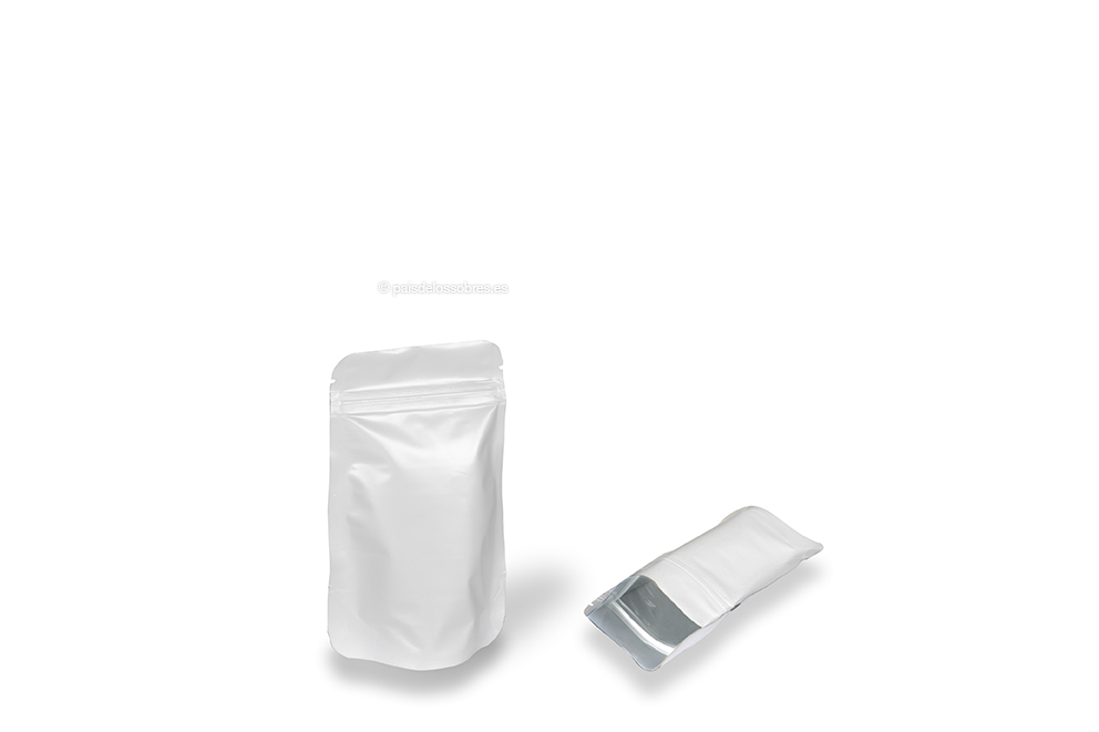Bolsas de pie blancas - 85 x 145 x 50 mm, 100 ml