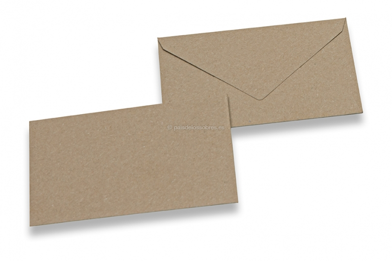 Sobres kraft reciclados - 62 x 98 mm