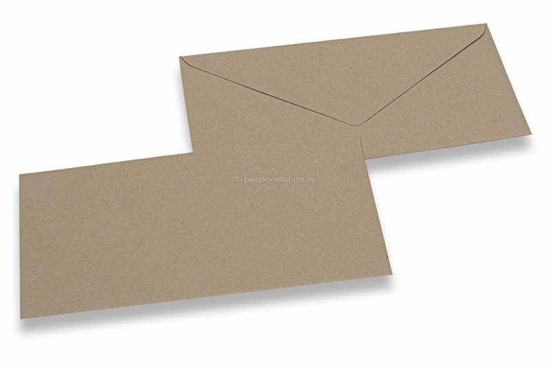 Sobres kraft reciclados - 110 x 220 mm