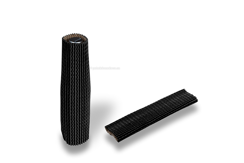 Fundas de cartón protectoras negro - 23 cm de alto: para un diámetro de 3,5 cm a 5,5 cm