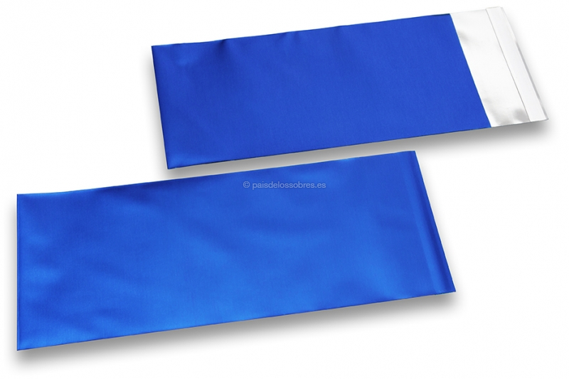 Sobres metalizados mate de colores - Azul oscuro 110 x 220 mm