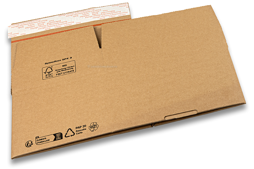 Caja automontable - marron, 213 x 153 x 109 mm - SPX3