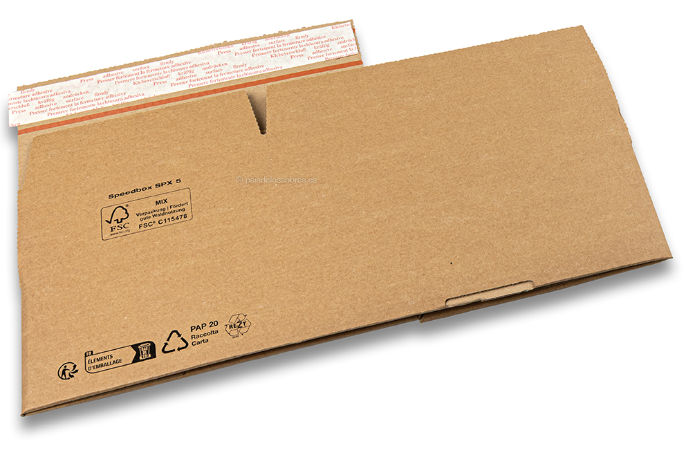 Caja automontable - marron, 230 x 130 x 80 mm - SPX5