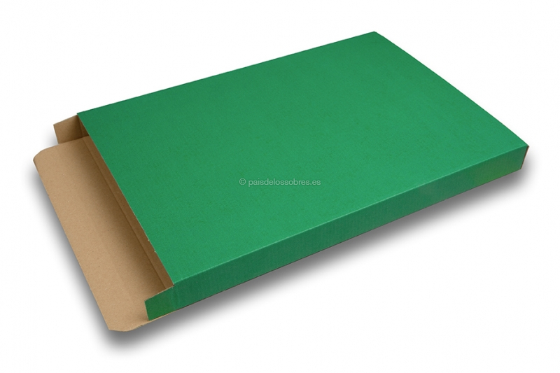 Cajas para envíos postales de colores mate - Verde