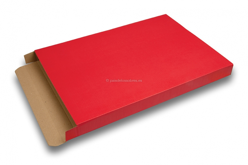 Cajas para envíos postales de colores mate - Rojo