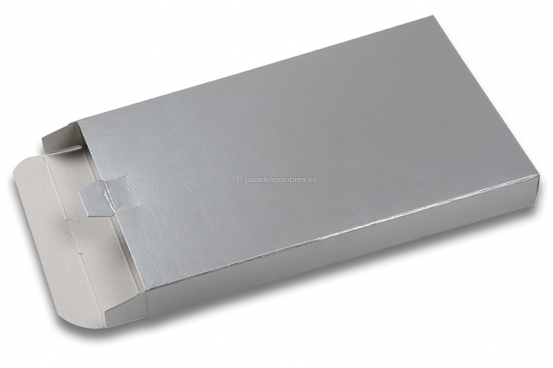 Cajas para envíos postales de colores brillantes - plata