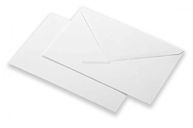 Sobres para tarjetas de felicitación de color blanco