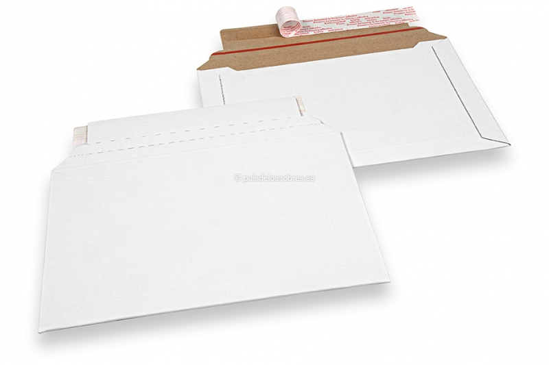 Sobres de cartón rígido para envíos blanco - 190 x 275 mm