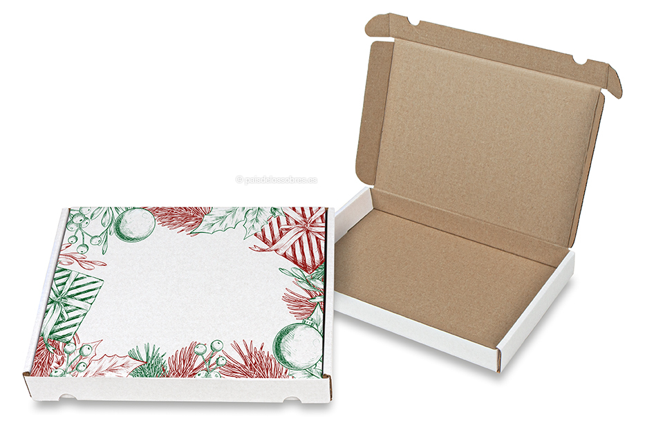 Cajas para envíos postales de Navidad - Vintage - 230 x 160 x 26 mm