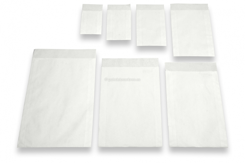 Sobres de papel Kraft blancos